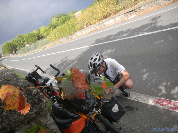 Bagajlardan meyve ve su çıkarmak lazım. Ötede gökyüzü kararmaya başlıyor.